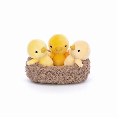 Jellycat Nesting Chickies Farmyard UK | 94703ZNAF